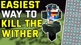 The Easiest Way To Kill THE WITHER Minecraft Bedrock 1.20