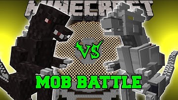 GODZILLA VS KIRYU (MECHAGODZILLA) Minecraft Mob Battles - Godzilla Mods