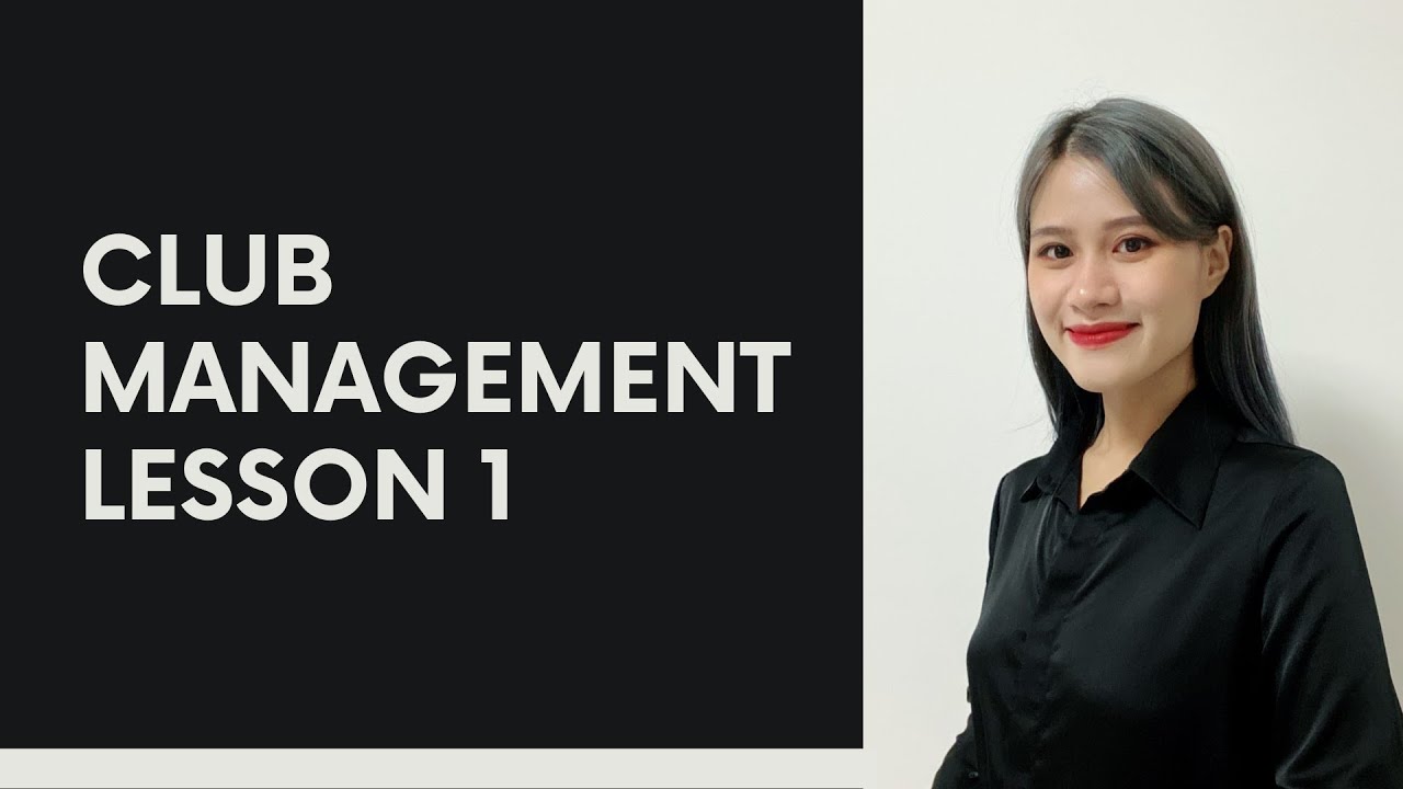 Hospitality Club Management - Lesson 1