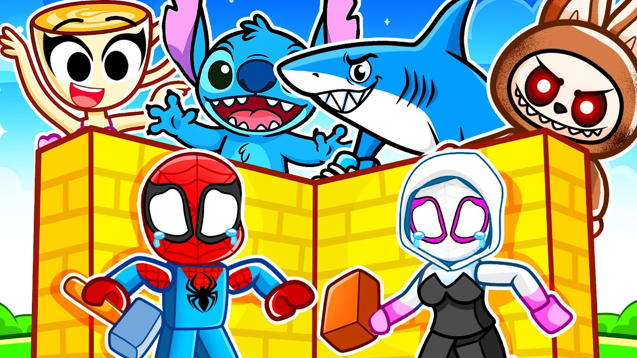 Build to Survive in Roblox! (Spiderman and Gwen)