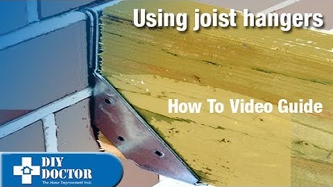 Joist hangers. How and where to use them