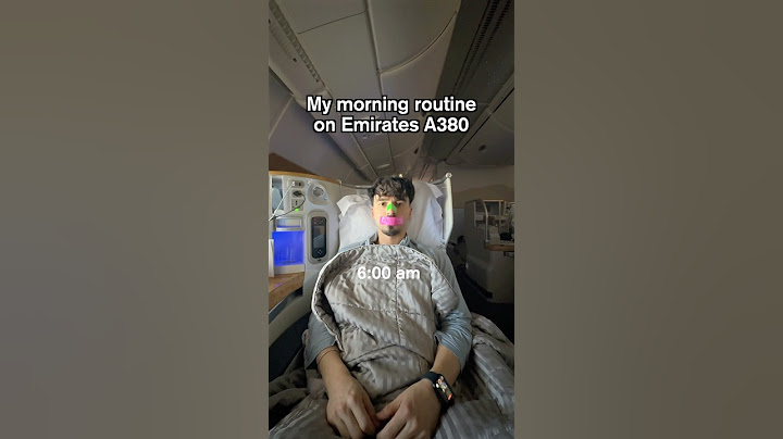 My morning routine on Emirates A380 Business Class 40,000 ft in the air