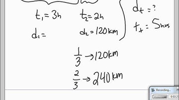 Speed Problems   Fraction of a Distance, EX 1, 2/19