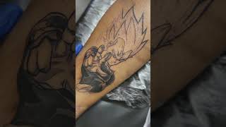 Vegeta Tattoo #shorts #tattoo #vegeta #art #anime #tranding #tranding #familyvlog #tattoofun