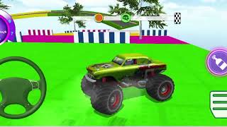 Monster Truck Mega Ramp Impossible - Extreme Car Stunt Master Driver Android Gameplay ( LVL01) screenshot 3