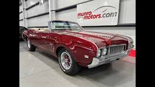 1969 Oldsmobile SOLDSOLDSOLD Cutlass S Convert Rocket 350 Auto in Crystal Red White Int & White Top