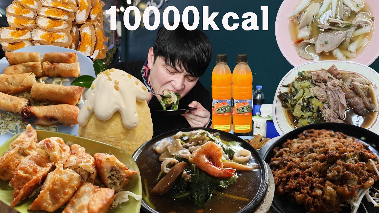 [방콕파타야4] 해물누룽지 굴전 교자만두 스프링롤 족발 돌돌말이국수 망고빙수 팁사마이 매끌렁기찻길 차이나타운 아이콘시암 먹방 UDT IN THAILAND MUKBANG VLOG
