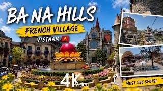 4K Walking Through Ba Na Hills French Village 🇻🇳 | Vietnam Travel Tour