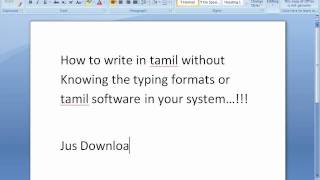 How to Type Tamil in Pc screenshot 5