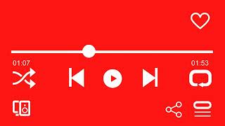 Music Player Overlay Red Screen | Spotify Player Overlay 3 Minute screenshot 5