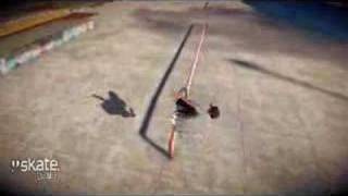 Skate Demo - Front Flip Double Grab HUGE Gap to 50/50 to 5-0
