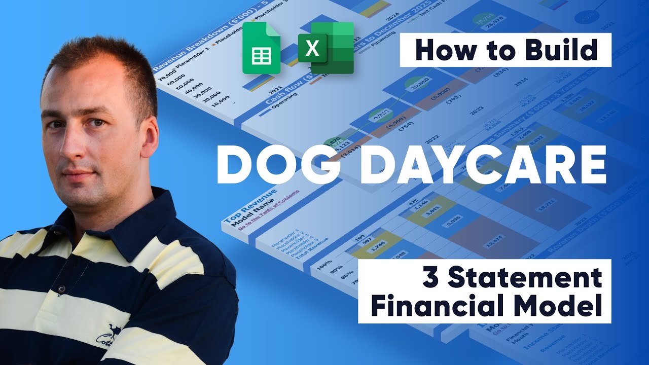 How to Build a Dog Daycare 3 Statement Financial Model