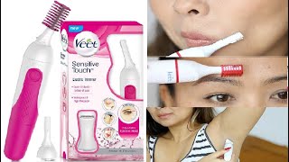 Veet Sensitive Touch Electric Trimmer - Review Hindi|How to trim Eyebrows & Facial Hair|Veet Trimmer