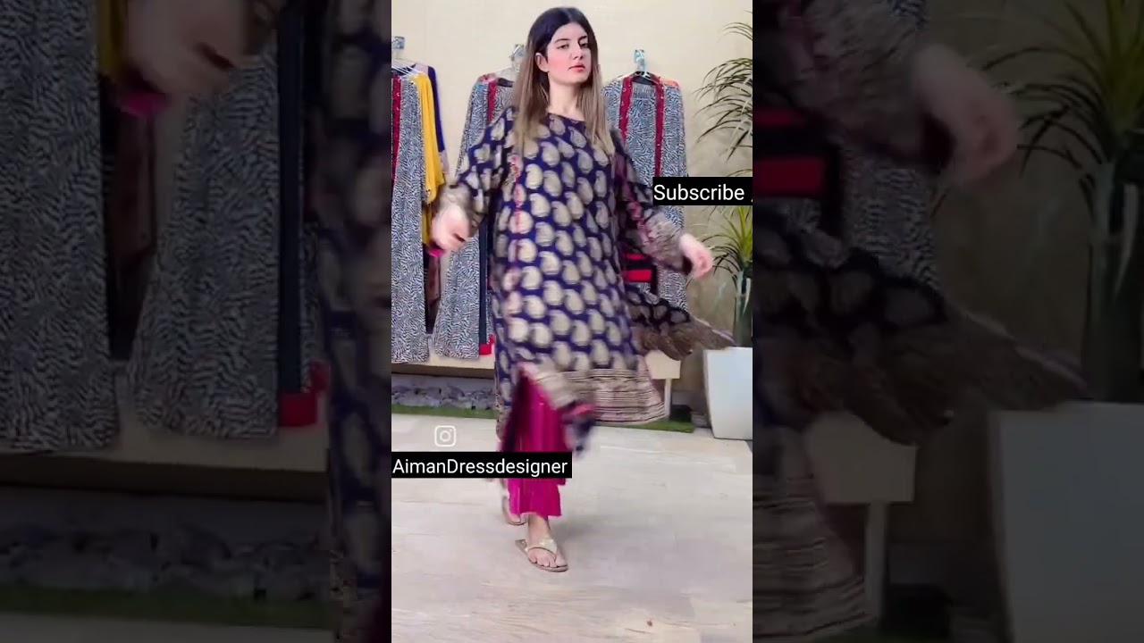 A_Line Style front open frock design idea