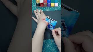 Drawing Ultraman Dyna card stuck in hand  #shorts #yt