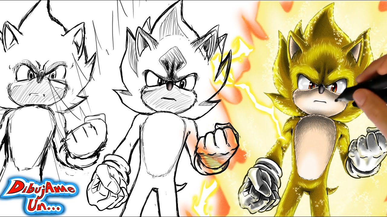 I drew SUPER SONIC from SONIC 2 the movie in the MultiTouch PenDisplay  XPPen Artist Pro || draw me a - thptnganamst.edu.vn