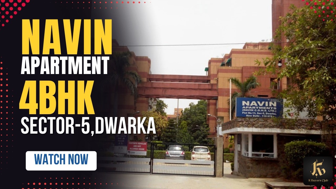 4BHK Ready Apartment in Sector-5 | Navin Society | Luxury Living in Dwarka ✅
