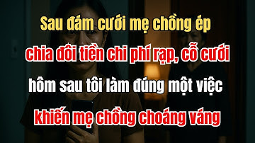 Sau đám cưới mẹ chồng ép chia đôi tiền chi phí rạp, cỗ cưới, tôi không cãi, thậm chí giả vờ đồng ý
