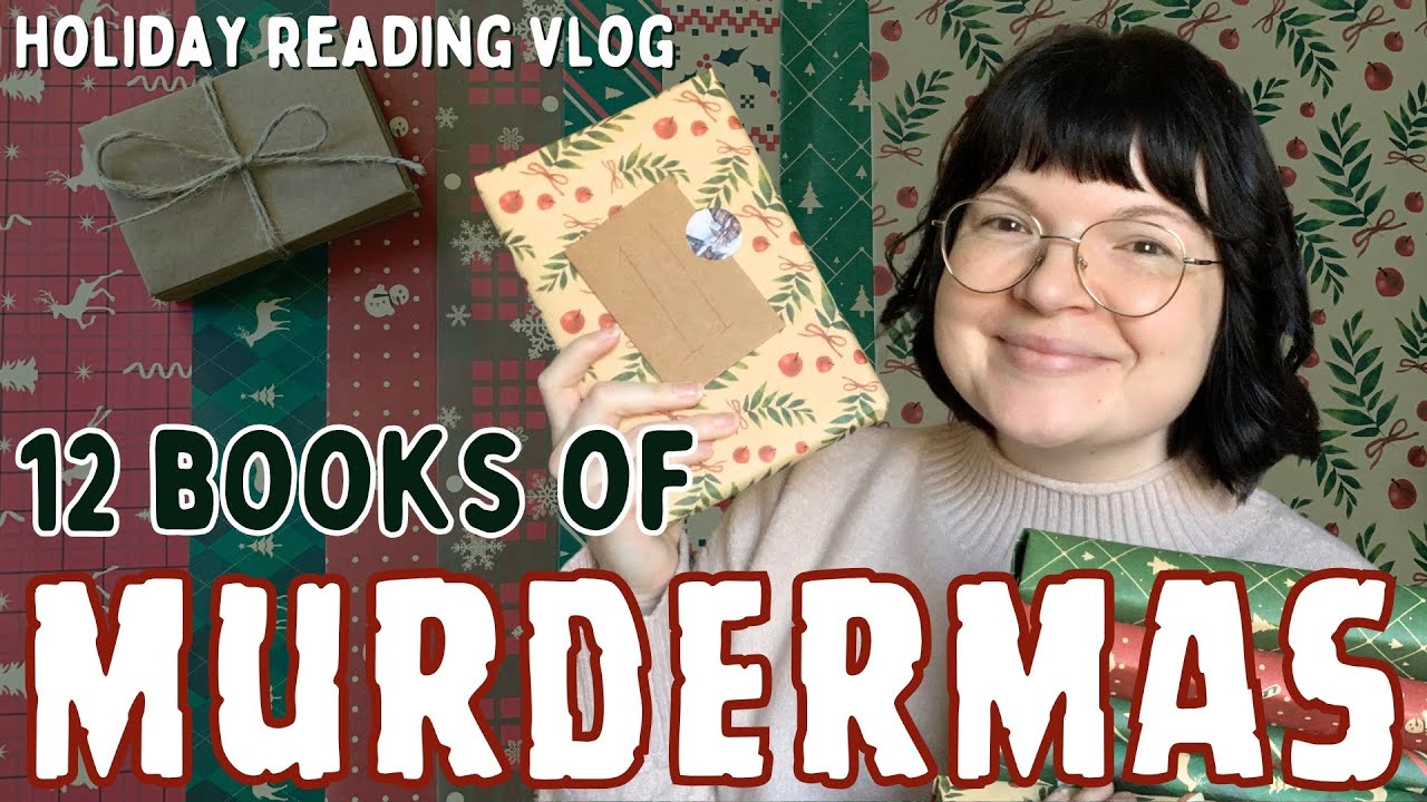 «12 книг ужасов» возвращаются!! 🎄💀 | Видеоблог о чтении ~ детективы, научная фантастика и фэнтези
