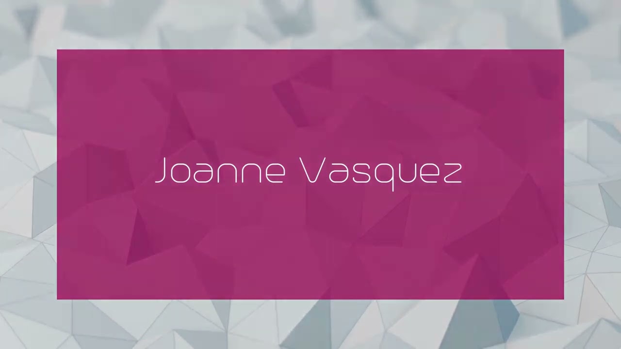 Joanne Vasquez - appearance