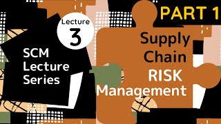 SCM Lecture Series | Lecture #3 | An Introduction to Supply Chain Risk Management [PART 1]