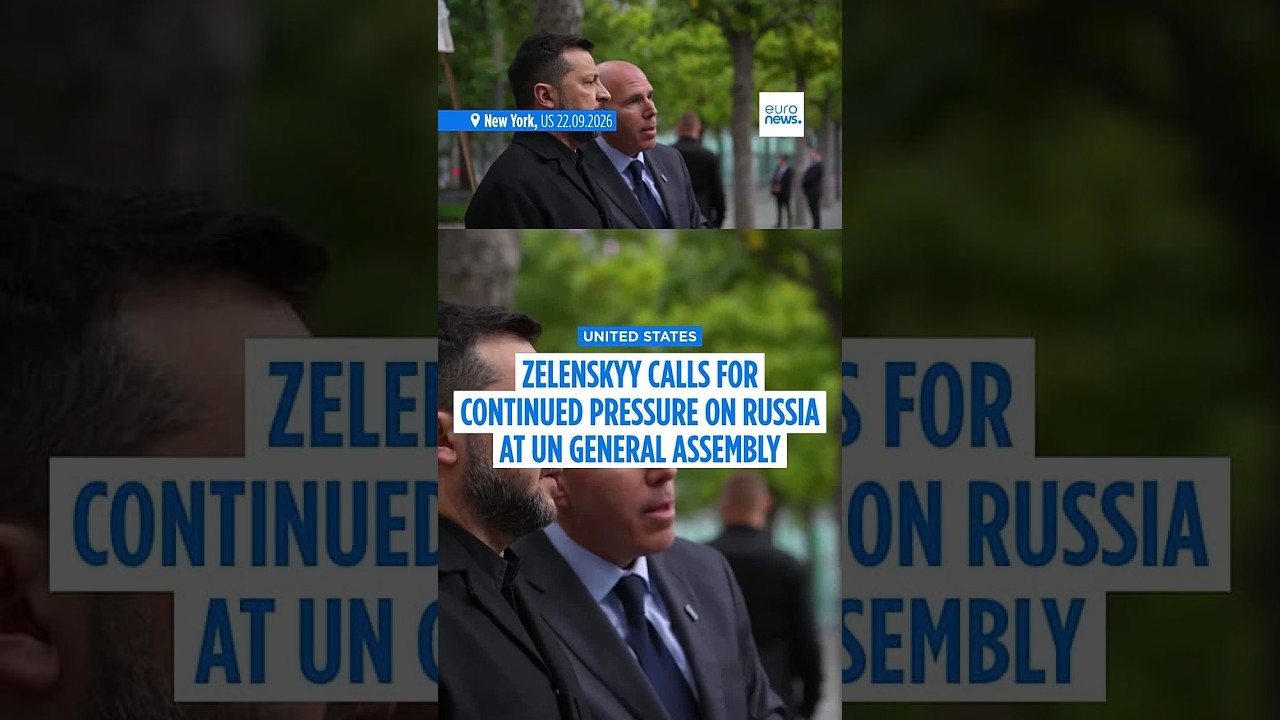 Volodymyr Zelenskyy calls for continued pressure on Russia at UN General Assembly