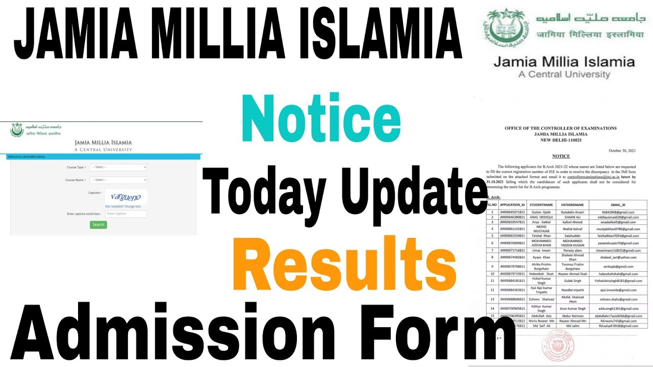 Notices today am. Jamia Millia Islamia. Font face.