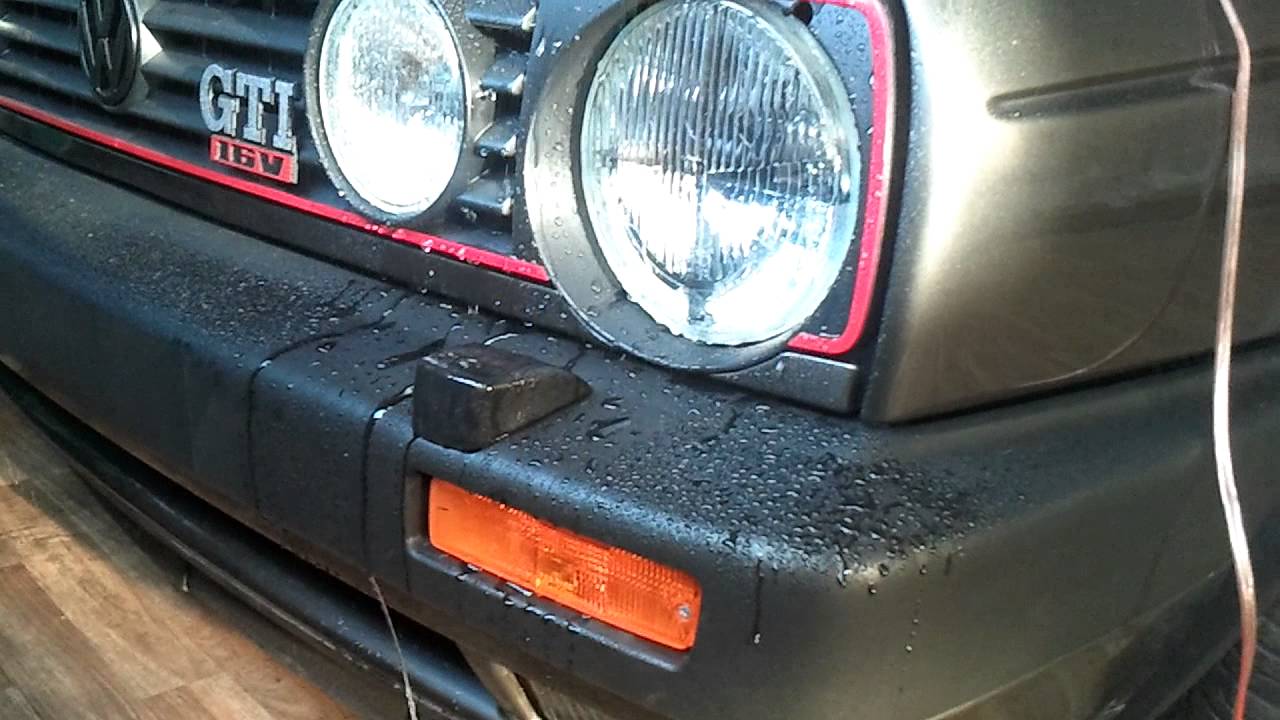 Golf mk2 headlights washers YouTube