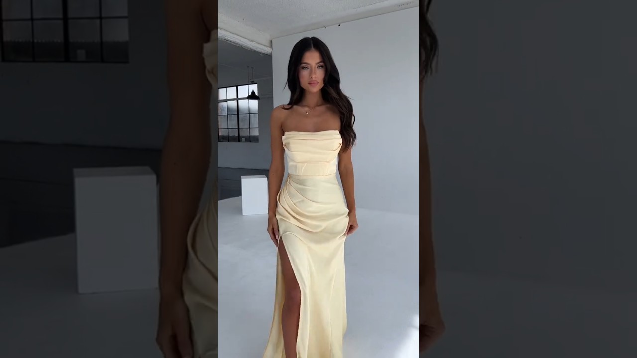 The Perfect🥀 Our LOLLA Maxi Dress In Butter💛 