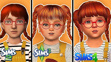 Create the same Sim in Sims 2, 3 & 4 | Cute Toddler (with CC)