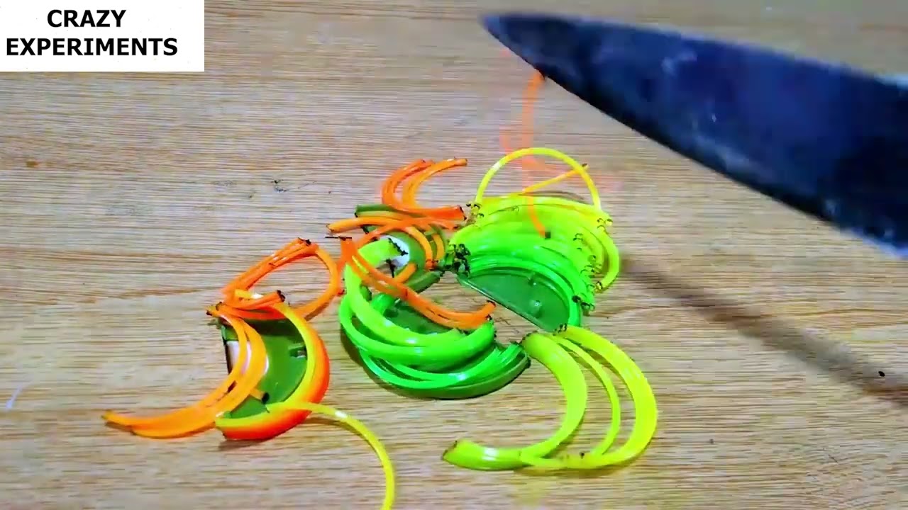 EXPERIMENT Glowing 1000 degree KNIFE VS Cotton Buds I 