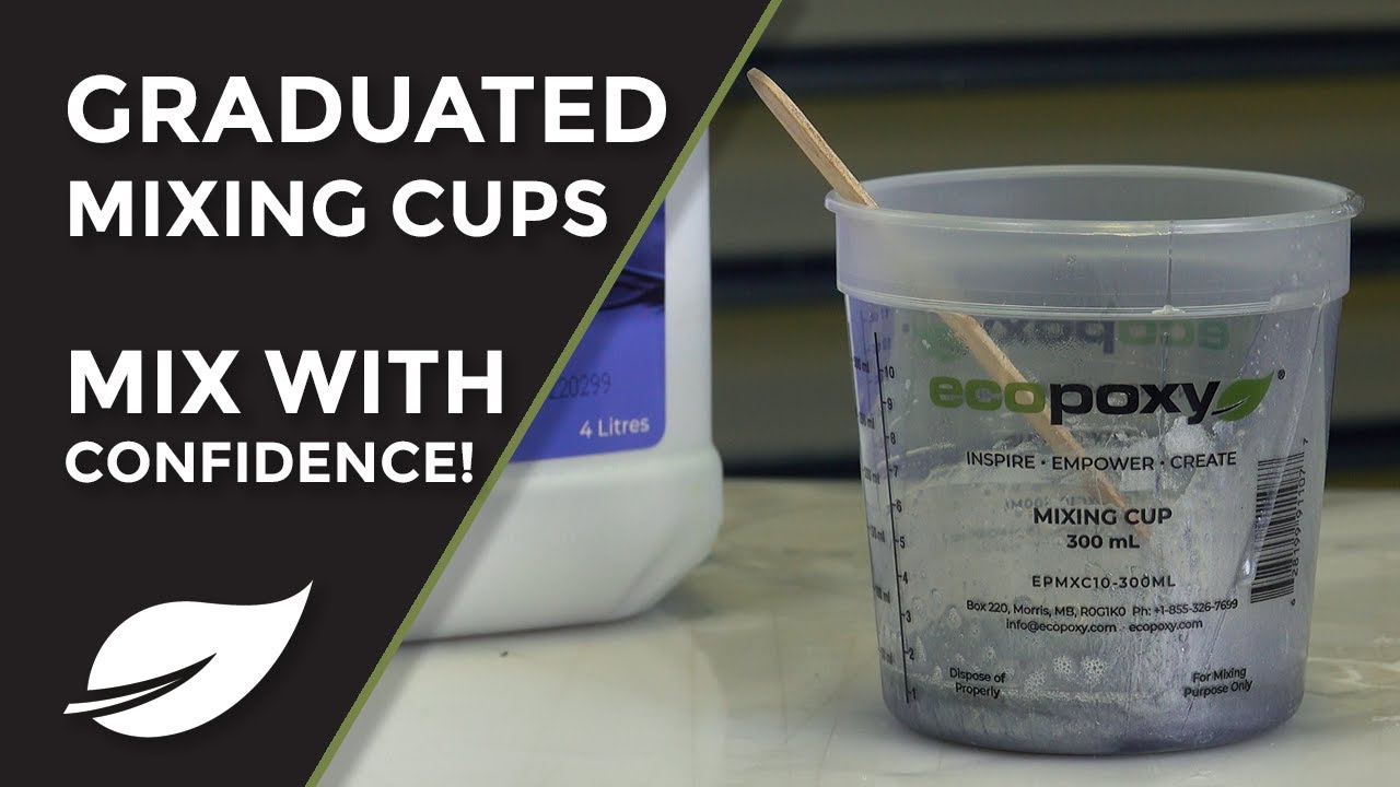 NEW EcoPoxy Graduated Mixing Cups: Mix with Confidence! 