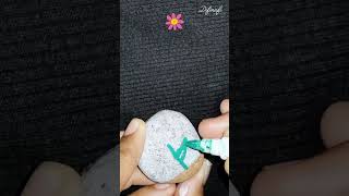 flower #rockpainting #stonepainting #stoneart #rockart #shorts #shortvideo