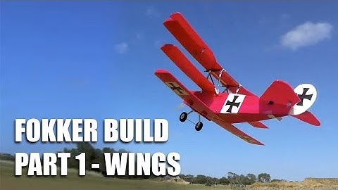 Fokker Dr 1 build Part 1 - Wings