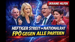 Heftiger Streit im Nationalrat – FPÖ gegen alle Parteien