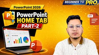 PowerPoint Home Tab Basics to Advanced 💡 | Part-2 | Complete Guide Hindi | The Coding Box