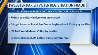 Two named in federal indictment for voter registration fraud