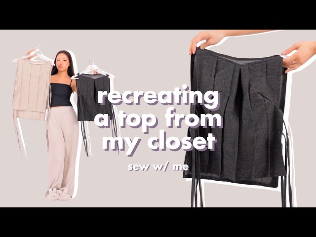 making a top with pleats | tutorial 🪡 - YouTube