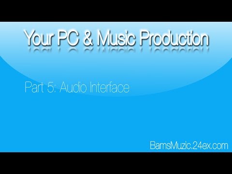 PC specs & Music production pt5_AUDIO INTERFACE