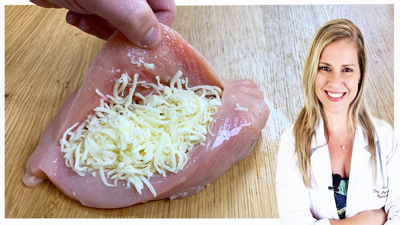 Essa delícia pode na dieta! Saudável, fácil e rápido! Frango recheado maravilhoso!