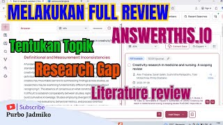 Satu Klik Full Review Answerthis Research Gap Langsung Terpetakan
