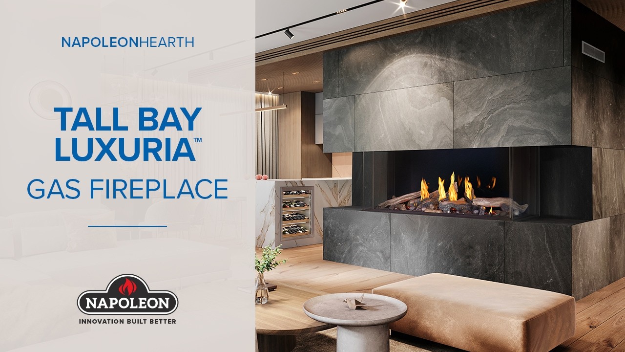Napoleon Tall Bay Luxuria 62 Gas Fireplace — Chadwicks & Hacks