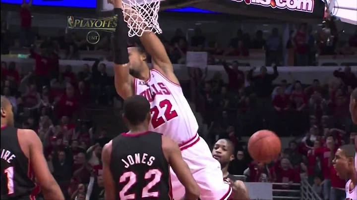 Taj Gibson Dunks On Dwyane Wade! Putback Dunk too! [HD]