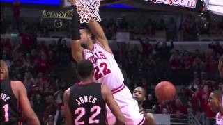 Taj Gibson Dunks On Dwyane Wade Putback Dunk Too Hd