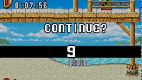 Sonic Advance - Enable Continue After Game Over