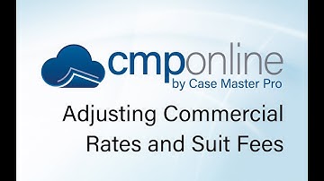 CMPOnline - Adjusting Commercial Rates and Suit Fees