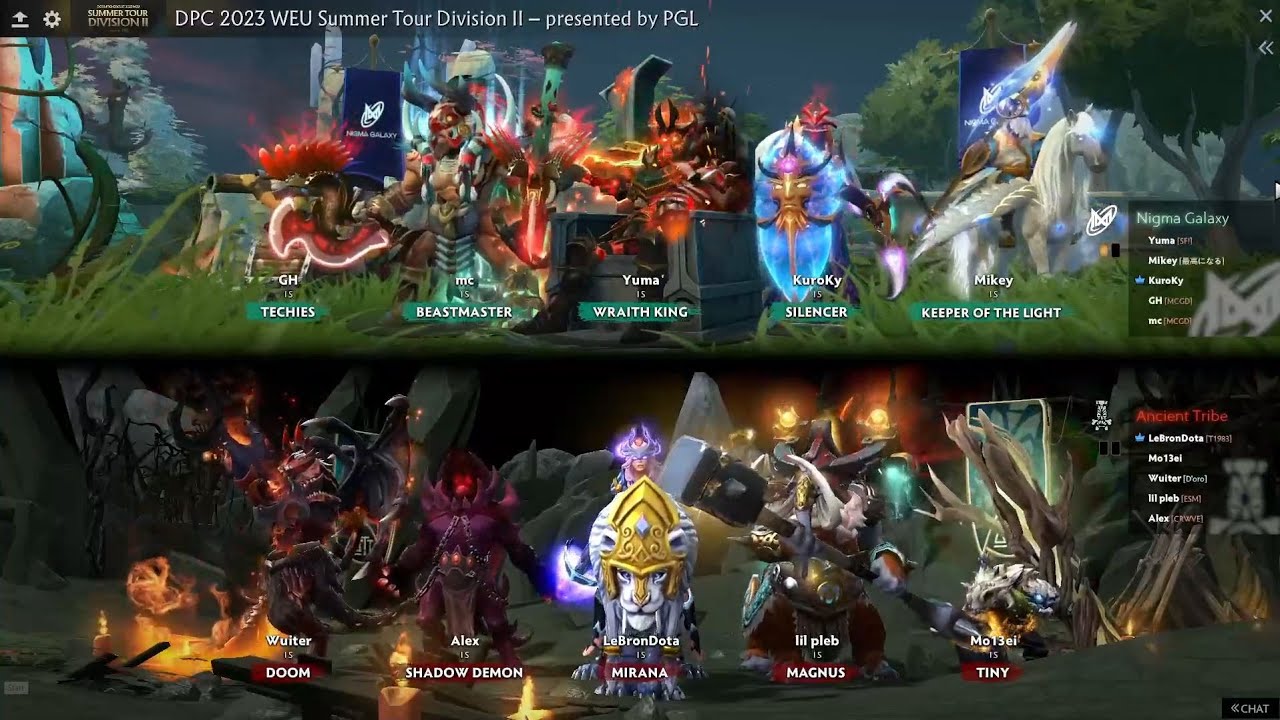 DPC WEU 2023 Tour 3 | Division II | Nigma Galaxy 1 vs Ancient Tribe - Game 2