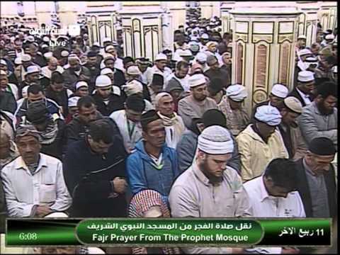 صلاة الفجر من المسجد النبوي الثلاثاء 11 4 1435 الشيخ علي الحذيفي 