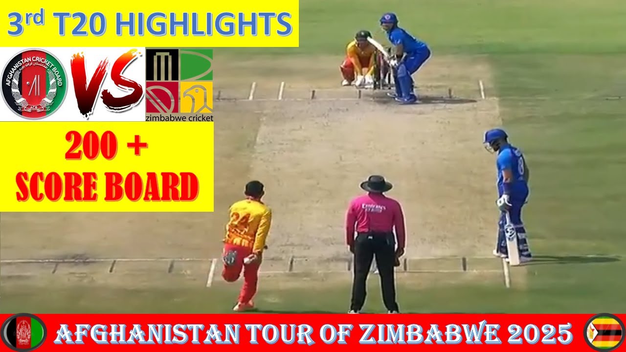 3rd T20 Highlights | Afghanistan tour of Zimbabwe