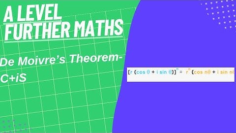 De Moivre’s Theorem- A Level Further Maths